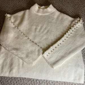 H&M Sweater with Pearlscent Beads